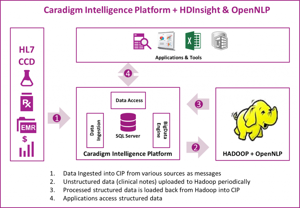 Caradigm Intelligence Platform Diagram